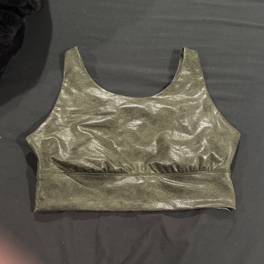 Aerie (OFFLINE)  Olive Green Crop Tank Top and Matching Leggings
